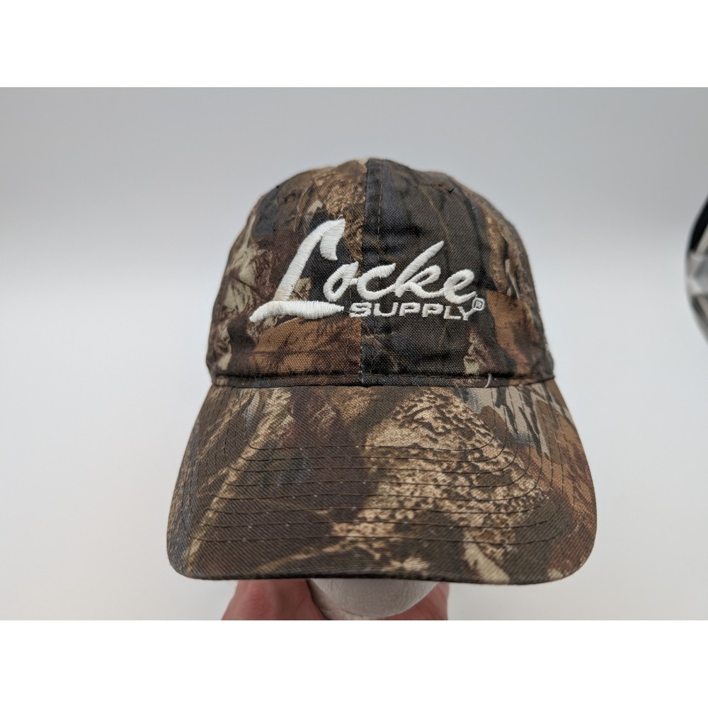 Locke Supply Camo Hat Armstrong Air Bradford White Eaton Adjustable Baseball Cap